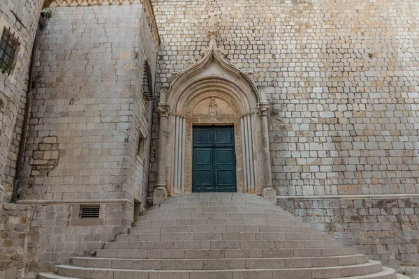 Door Dominican Monastery Old Town Dubrovnik Croatia — Stock Photo, Image