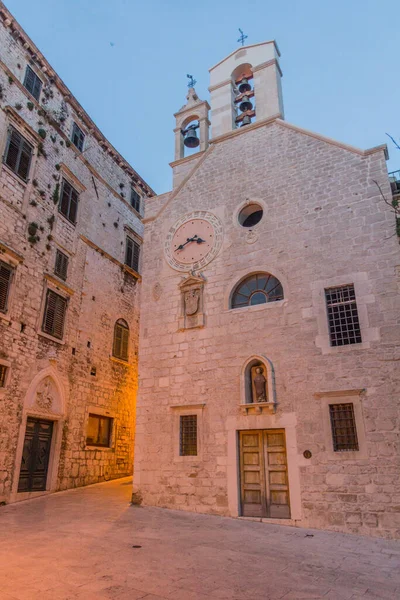 Evening View Barbara Church Sibenik Croatia — Stok fotoğraf