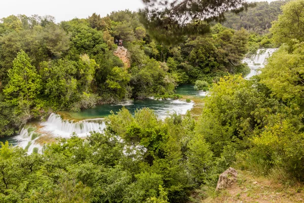 Cascada Skradinski Buk Parque Nacional Krka Croacia — Foto de Stock