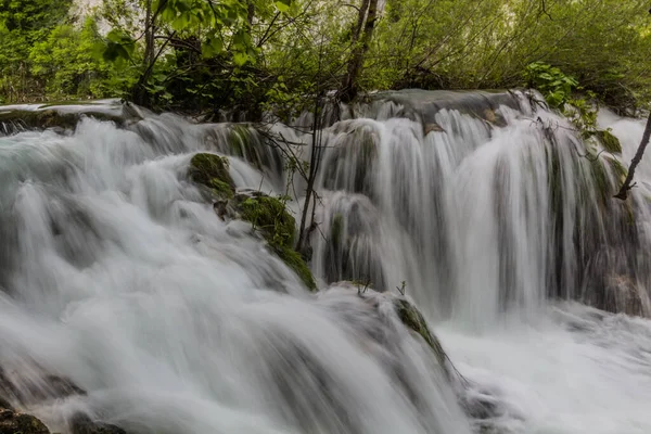 Milke Trnine Waterfall Plitvice Lakes National Park Croatia — Zdjęcie stockowe