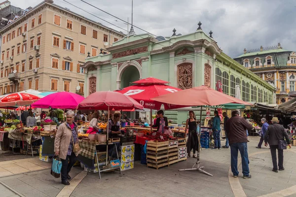 Rijeka Croatia May 2019 Stalls Rijeka Main Market Croatia — Foto Stock