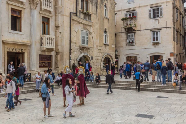 Split Croatia May 2019 Peristil Ancient Colonnade Split Croatia — Foto Stock