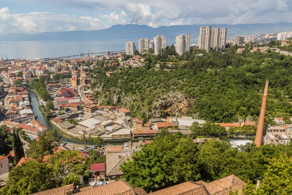 Skyline View Rijeka Croatia — Foto Stock