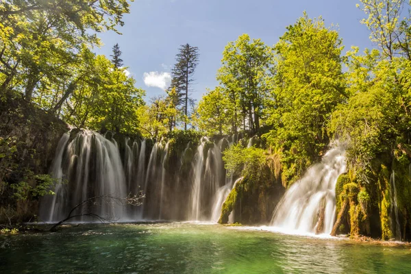 Galovacki Buk Waterfall Plitvice Lakes National Park Croatia — Stockfoto