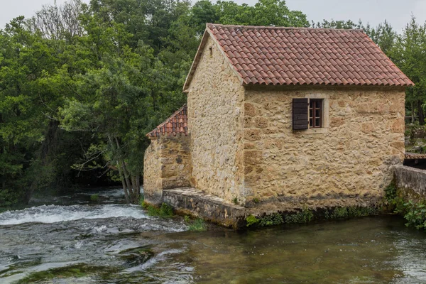 Water Mill Krka National Park Croatia — стоковое фото