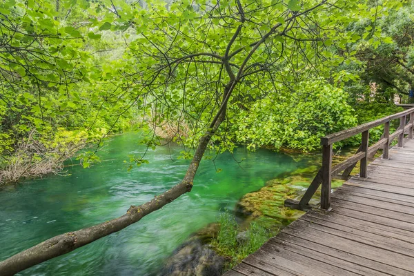 Boardwalk Krka River Krka National Park Croatia — Stockfoto
