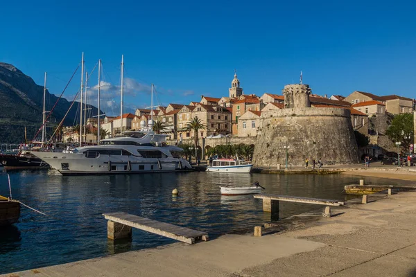 Korcultures Croatia May 2019 Great Governor Tower Korcula Town Croatia — 图库照片