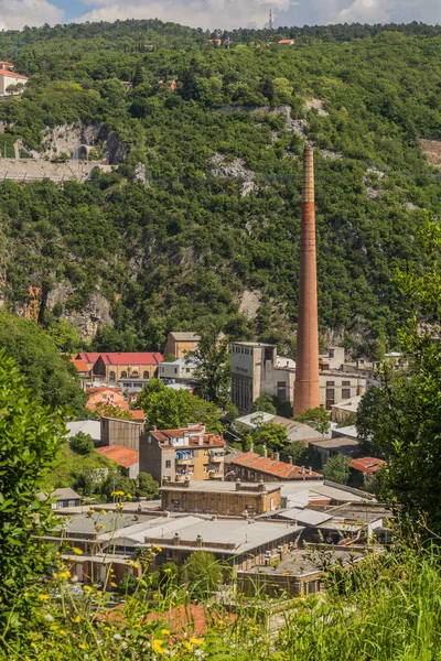 Εργοστάσιο Καμινάδας Στη Ριέκα Της Κροατίας — Φωτογραφία Αρχείου