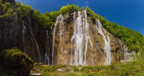 Veliki Slap Vandfald Plitvice Lakes National Park Kroatien - Stock-foto