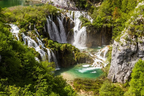 Cascades Sastavci Dans Parc National Des Lacs Plitvice Croatie — Photo