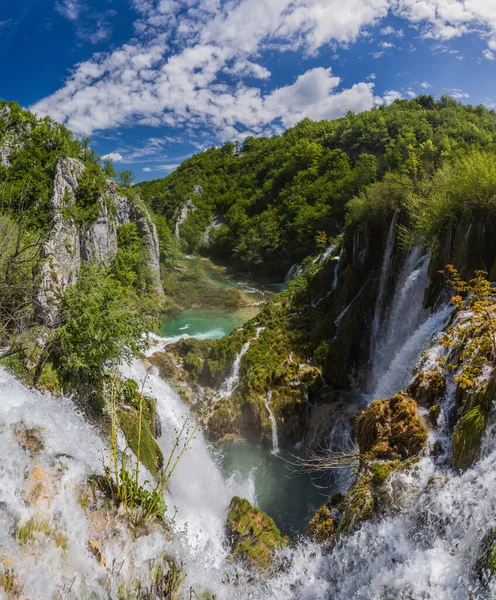 Cascade Sastavci Dans Parc National Des Lacs Plitvice Croatie — Photo