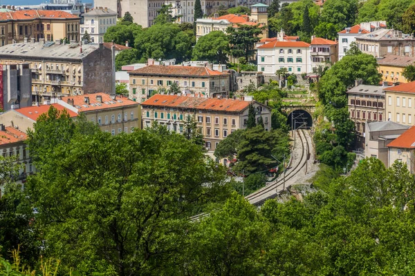 Railway Tunnel Rijeka Croatia — стоковое фото