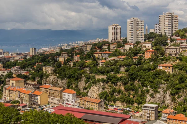 Skyline View Rijeka Croatia — Stockfoto