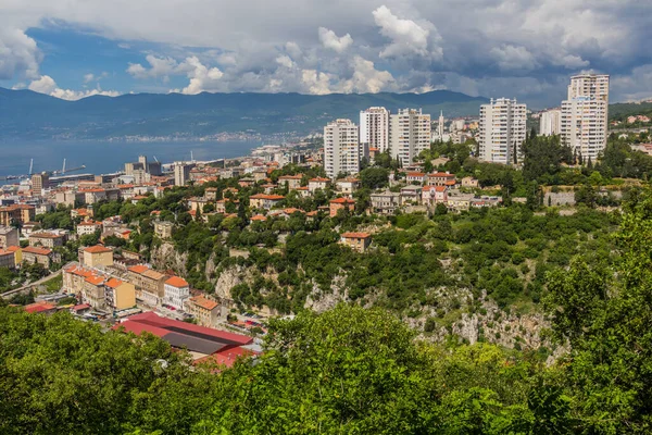 Skyline Rijeka Croatia — Zdjęcie stockowe