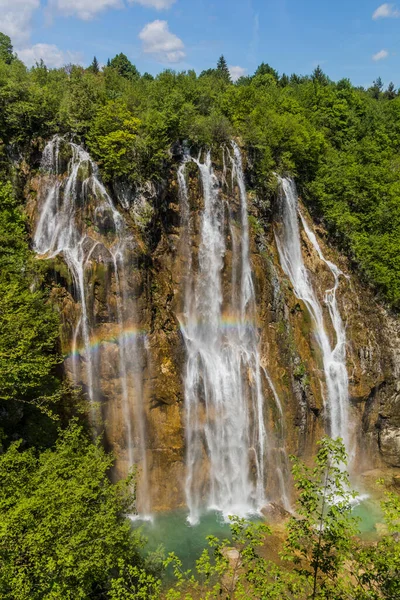 Cascade Veliki Slap Parc National Des Lacs Plitvice Croatie — Photo