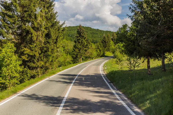 Road Number Plitvice Lakes Croatia — Foto Stock