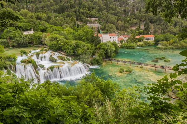 Cascada Skradinski Buk Parque Nacional Krka Croacia —  Fotos de Stock