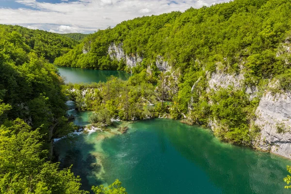 Lagos Inferiores Parque Nacional Los Lagos Plitvice Croacia —  Fotos de Stock