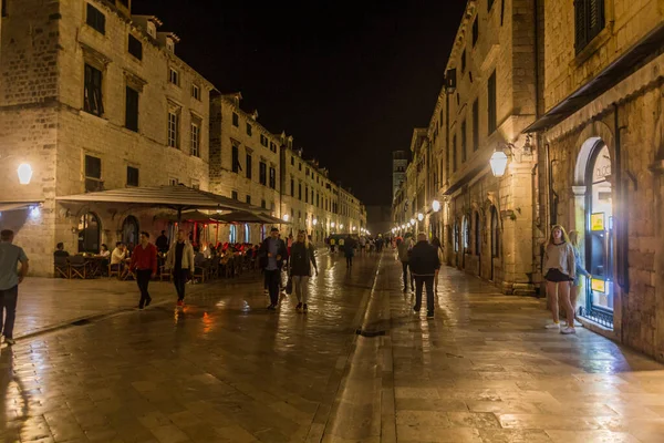 Dubrovnik Croatia May 2019 People Walk Stradun Street Old Town — Foto de Stock