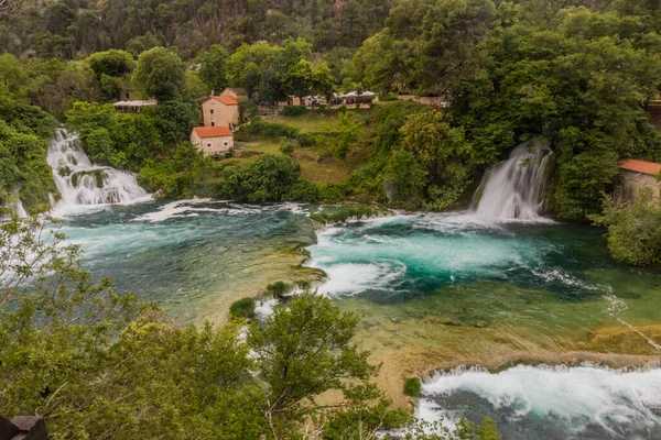 Skradinski Buk Waterfall Krka National Park Croatia — Stock Photo, Image