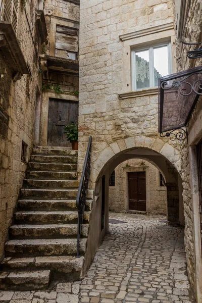 Narrow Alley Old Town Trogir Croatia — 스톡 사진
