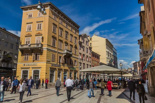 Rijeka Croatia May 2019 Korzo Pedestrian Street Rijeka Croatia — Stock Photo, Image