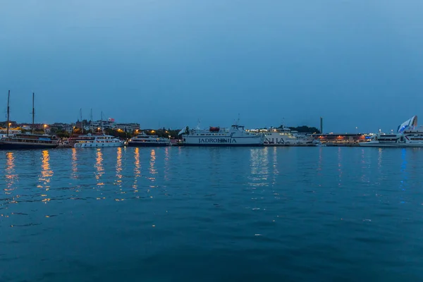 Split Croatia May 2019 Evening View Boats Split Croatia — Stok fotoğraf