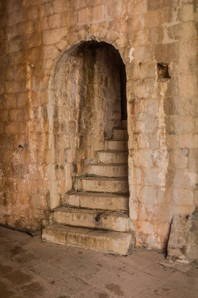 Escaleras Fortaleza Lovrijenac Dubrovnik Croacia — Foto de Stock