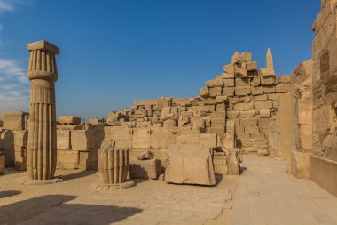 Mısır, Karnak 'taki Amun Tapınağının kalıntıları.