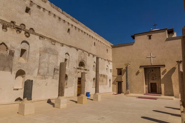 Monasterio Rojo Deir Ahmar Cerca Sohag Egipto — Foto de Stock