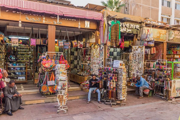 Aswan Egypt Feb 2019 Various Shops Old Souk Market Aswan — Stock Photo, Image