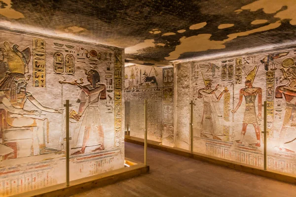 Luxor Egypt 2019年2月20日 エジプト テーベ ネクロポリスの王の谷にあるラムセス3世の墓 — ストック写真