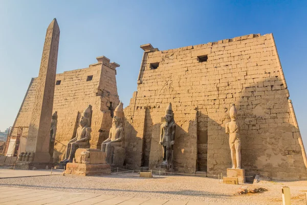 Luxor Templom Oszlopa Egyiptom — Stock Fotó