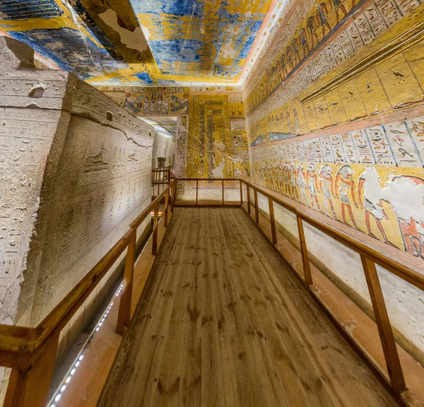 Luxor Egypt Feb 2019 Burial Chamber Ramesses Tomb Valley Kings — 图库照片