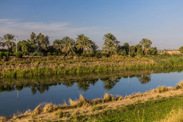 View Irrigation Canal Egypt — Stock Photo, Image