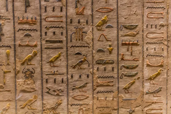 Hieroglyfy Hrobce Ramesses Iii Údolí Králů Thébské Necropolis Egypt — Stock fotografie