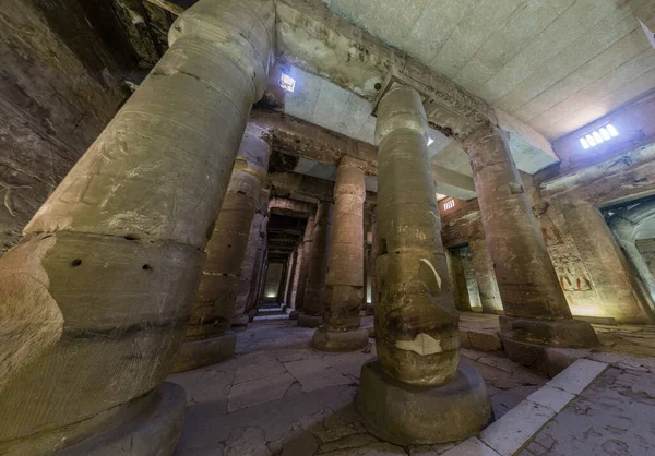 Abydos Egipto Feb 2019 Columnas Templo Seti Gran Templo Abydos —  Fotos de Stock