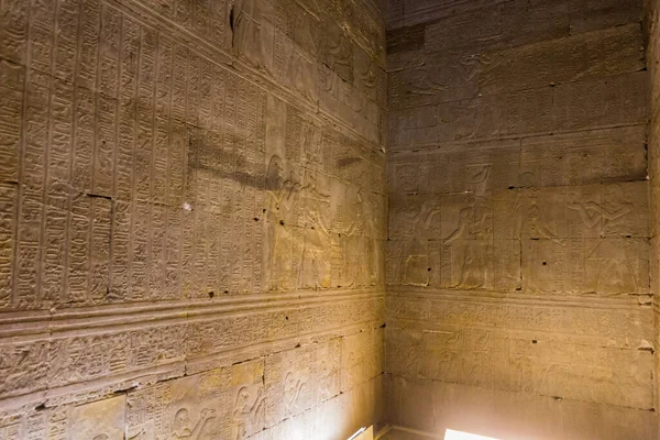 Edfu Egipto Feb 2019 Interior Del Templo Horus Edfu Egipto —  Fotos de Stock