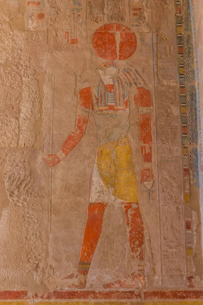Luxor Egypt Feb 2019 Gud Hatshepsut Tempel Vid Luxors Västra — Stockfoto