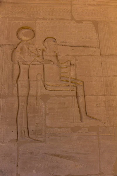 Väggdetalj Ramesseum Bårhus Tempel Ramesses Vid Theban Necropolis Egypten — Stockfoto