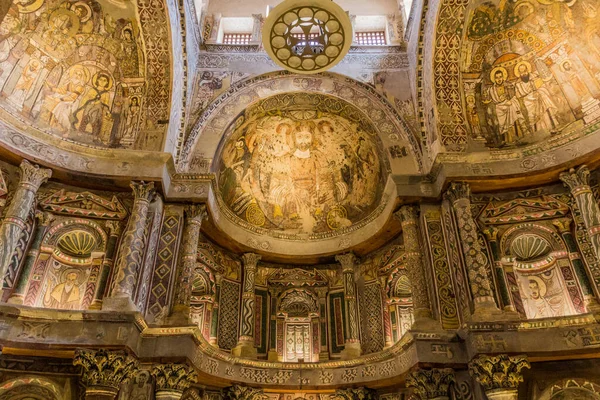 Sohag Egito Feb 2019 Interior Mosteiro Vermelho Deir Ahmar Perto — Fotografia de Stock