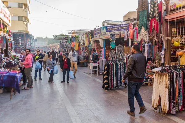 Aswan Egipto Feb 2019 Antiguo Zoco Mercado Asuán Egipto — Foto de Stock