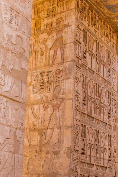 Mısır Başkenti Theban Necropolis Bulunan Medinet Habu Nun — Stok fotoğraf