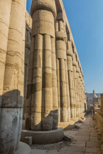 이집트 룩소르 신전의 기둥들 — 스톡 사진