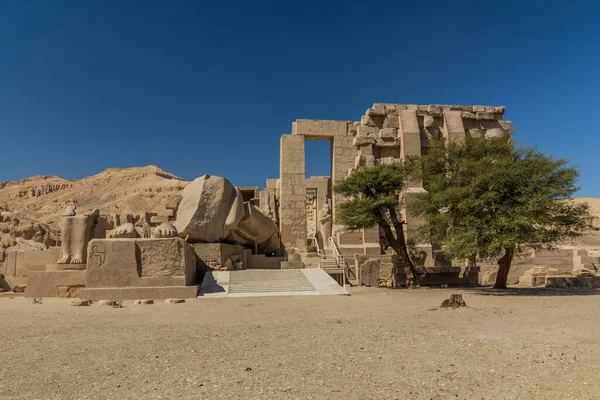 埃及Theban Necropolis的Ramesseum Ramesses Ii殡仪馆 — 图库照片