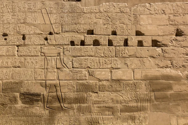 Hieroglyphs Karnak Temple Complex Egypt Stock Picture