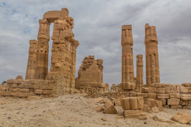 Eski tapınağın kalıntıları Soleb, Sudan