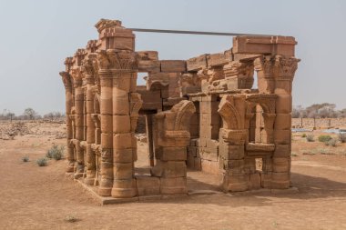 Sudan, Naqa 'daki Roma kiosk tapınağı kalıntıları