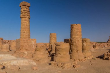 Sudan, Karima yakınlarındaki Jebel Barkal 'daki Amun Tapınağı.
