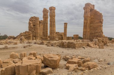 Eski tapınağın kalıntıları Soleb, Sudan
